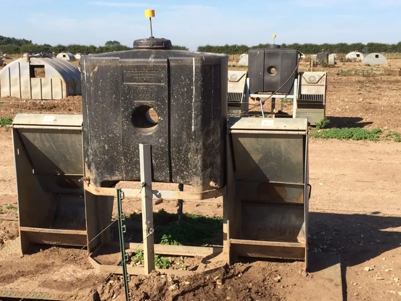 Feeders and water tank